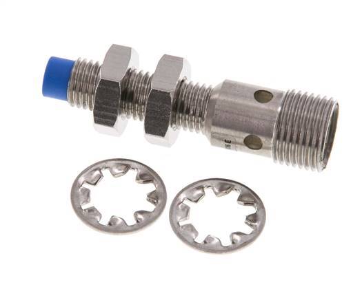 Interruptor de proximidad inductivo 2,5 mm M8x1 M12 (4 patillas)