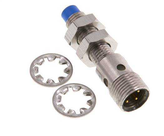 Interruptor de proximidad inductivo 2,5 mm M8x1 M12 (4 patillas)