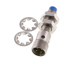 Interruptor de proximidad inductivo 2,5 mm M8x1 M12 (4 patillas)