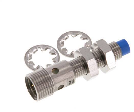 Interruptor de proximidad inductivo 2,5 mm M8x1 M12 (4 patillas)
