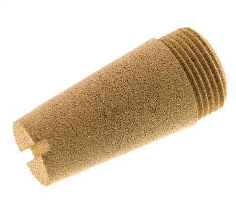 Silenciador Neumático de Bronce Sinterizado G1'' Ranura de Tornillo