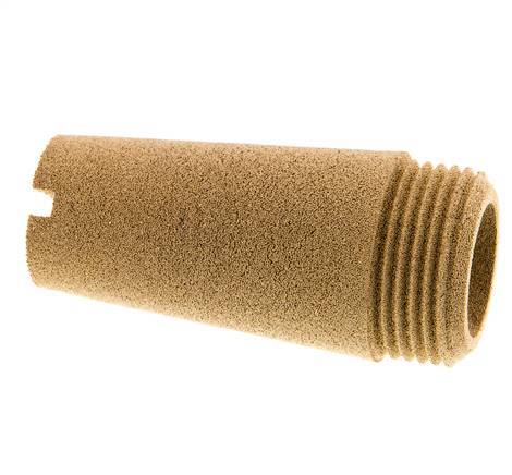 Silenciador Neumático de Bronce Sinterizado G1'' Ranura de Tornillo