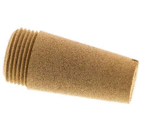 Silenciador Neumático de Bronce Sinterizado G1'' Ranura de Tornillo