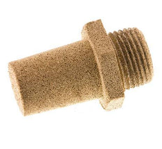Silenciador Neumático de Bronce Sinterizado G3/8'' Conexión Hexagonal [2 Piezas]