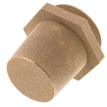 Silenciador Neumático de Bronce Sinterizado G2'' Conexión Hexagonal