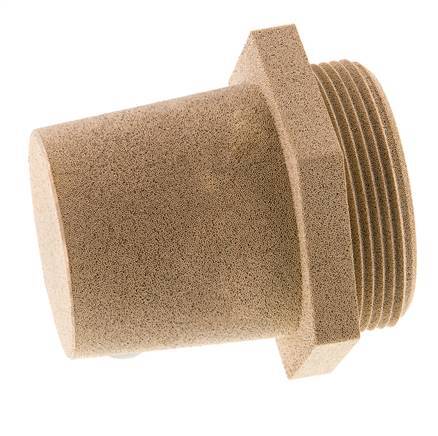 Silenciador Neumático de Bronce Sinterizado G2'' Conexión Hexagonal