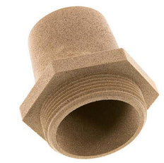 Silenciador Neumático de Bronce Sinterizado G2'' Conexión Hexagonal