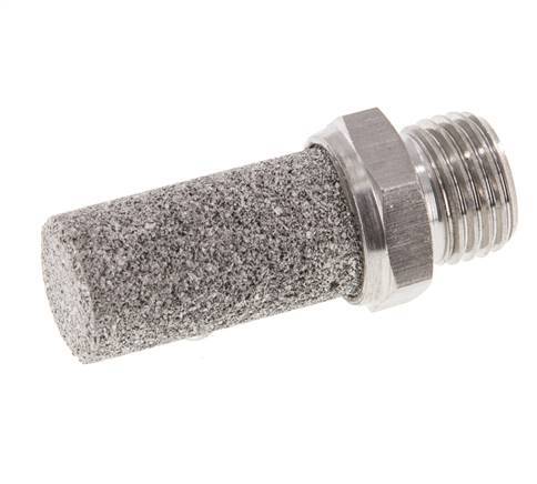 Silenciador Neumático de Acero Inoxidable G1/4''
