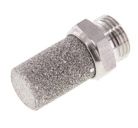 Silenciador Neumático de Acero Inoxidable G1/2''