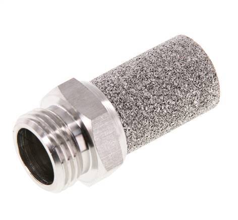 Silenciador Neumático de Acero Inoxidable G1/2''