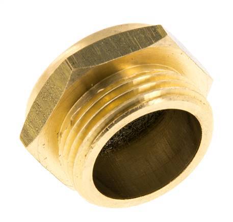 Silenciador Neumático Compacto de Latón G3/4'' 1.4301 Malla Metálica