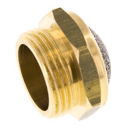 Silenciador Neumático Compacto de Latón G3/4'' 1.4301 Malla Metálica