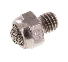 Silenciador Neumático Compacto de Acero Inoxidable M5 1.4301 Malla Metálica