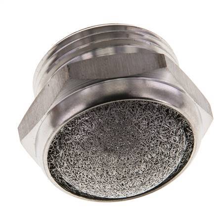 Silenciador Neumático Compacto de Acero Inoxidable G3/4'' 1.4301 Malla