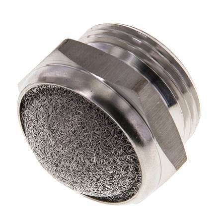 Silenciador Neumático Compacto de Acero Inoxidable G3/4'' 1.4301 Malla