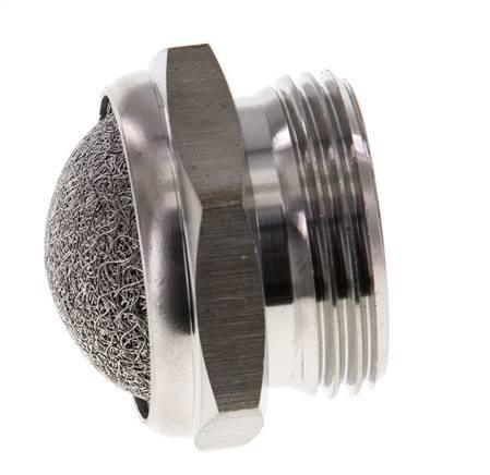 Silenciador Neumático Compacto de Acero Inoxidable G3/4'' 1.4301 Malla