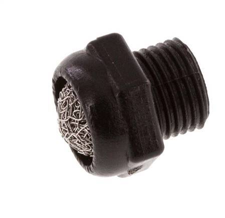 Silenciador Neumático Compacto G1/8'' PA de Malla 1.4301 [5 Piezas]