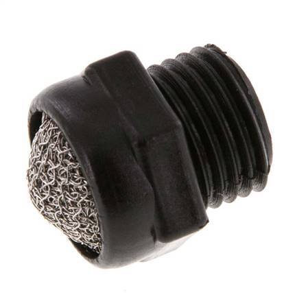 G1/4'' Silenciador Neumático Compacto PA 1.4301 Malla [5 Piezas]