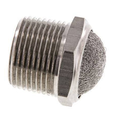 Silenciador Neumático Compacto de Acero Inoxidable NPT 1'' 1.4301 Malla Metálica