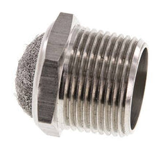 Silenciador Neumático Compacto de Acero Inoxidable NPT 1'' 1.4301 Malla Metálica