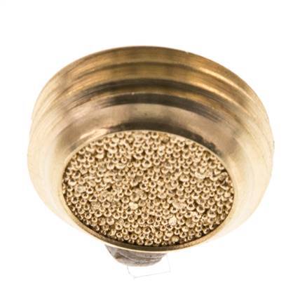 G1/2'' Silenciador Neumático Compacto de Bronce Sinterizado Hundiéndose [2 Piezas]