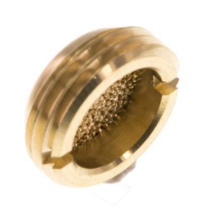 G1/2'' Silenciador Neumático Compacto de Bronce Sinterizado Hundiéndose [2 Piezas]