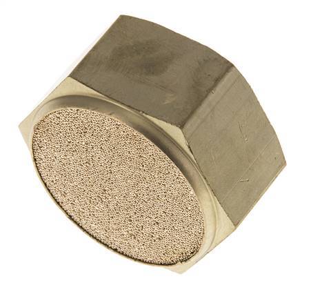 Silenciador Neumático Compacto de Bronce Sinterizado con Rosca Hembra G1''