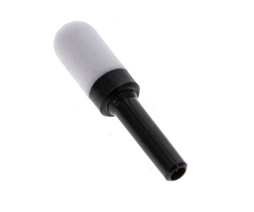 4mm Push-In PE Silenciador Neumático 10 Bar