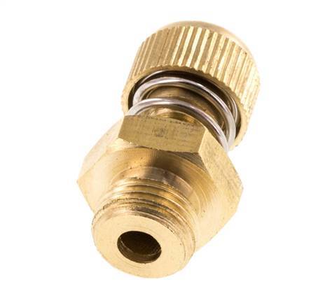 Silenciador de Control de Flujo de Latón G1/8'' con Tornillo Estriado [2 Piezas]