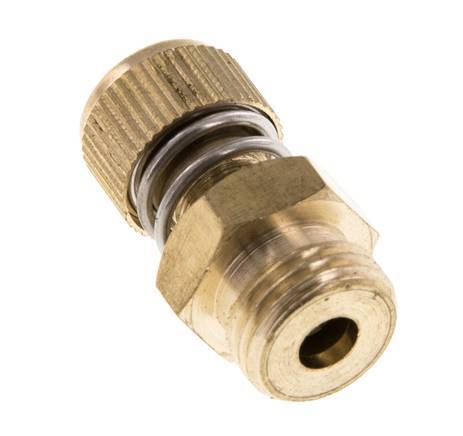Silenciador de Control de Flujo de Latón G1/4'' con Tornillo Estriado [2 Piezas]