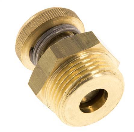 Silenciador de Control de Flujo de Latón G1'' con Tornillo Estriado