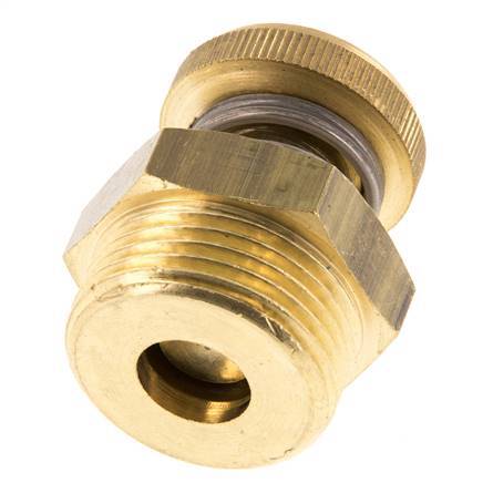 Silenciador de Control de Flujo de Latón G1'' con Tornillo Estriado