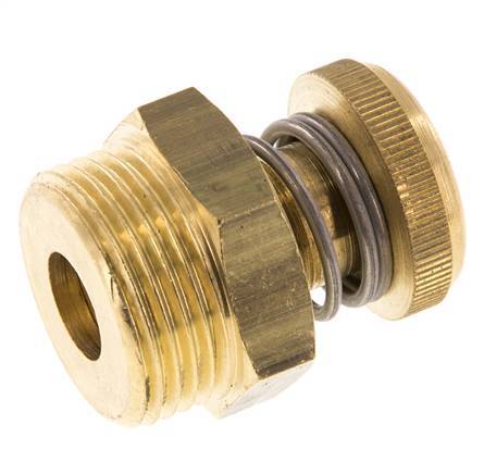 Silenciador de Control de Flujo de Latón G1'' con Tornillo Estriado