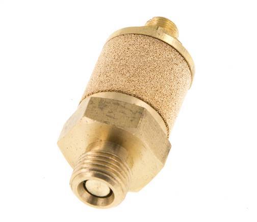 Silenciador de Control de Flujo de Latón G1/8'' con Tuerca de Bloqueo