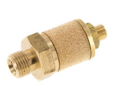 Silenciador de Control de Flujo de Latón G1/8'' con Tuerca de Bloqueo