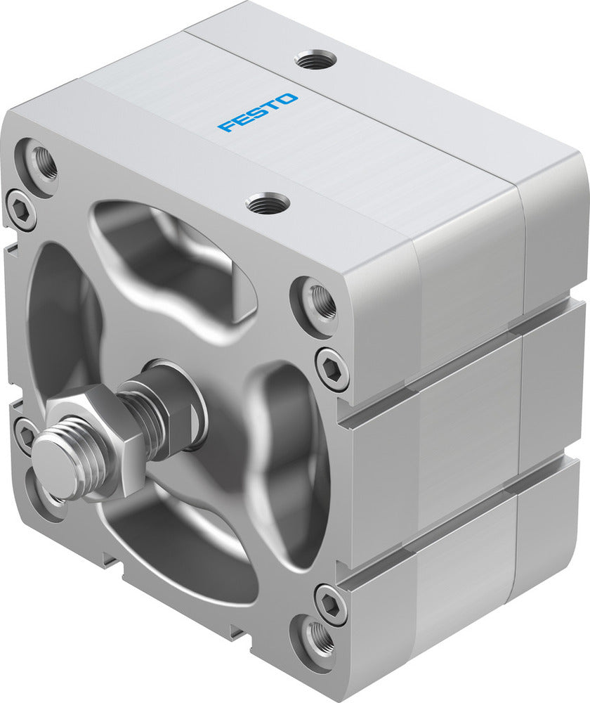 Festo Cilindro Compacto 100mm Diámetro 10mm Carrera ISO 21287 Doble Efecto - 536374