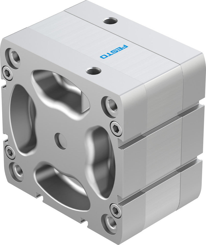 Festo Cilindro Compacto 100mm Diámetro 10mm Carrera ISO 21287 Doble Efecto - 536374