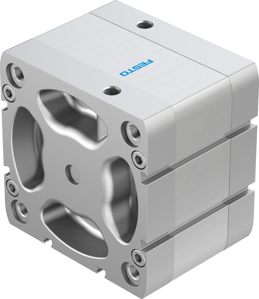 Festo Cilindro Compacto 100mm Diámetro 20mm Carrera ISO 21287 Doble Efecto - 536376