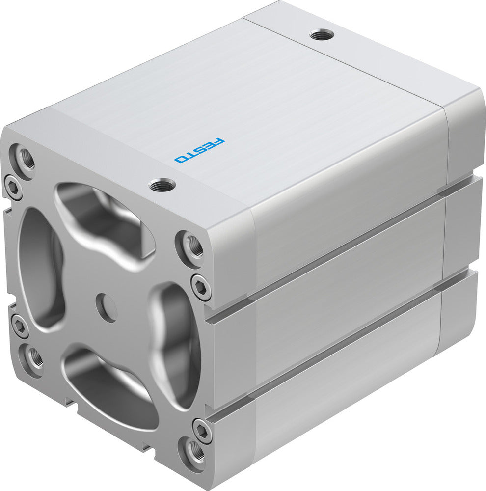 Festo Cilindro Compacto 100mm Diámetro 80mm Carrera ISO 21287 Doble Efecto - 577207