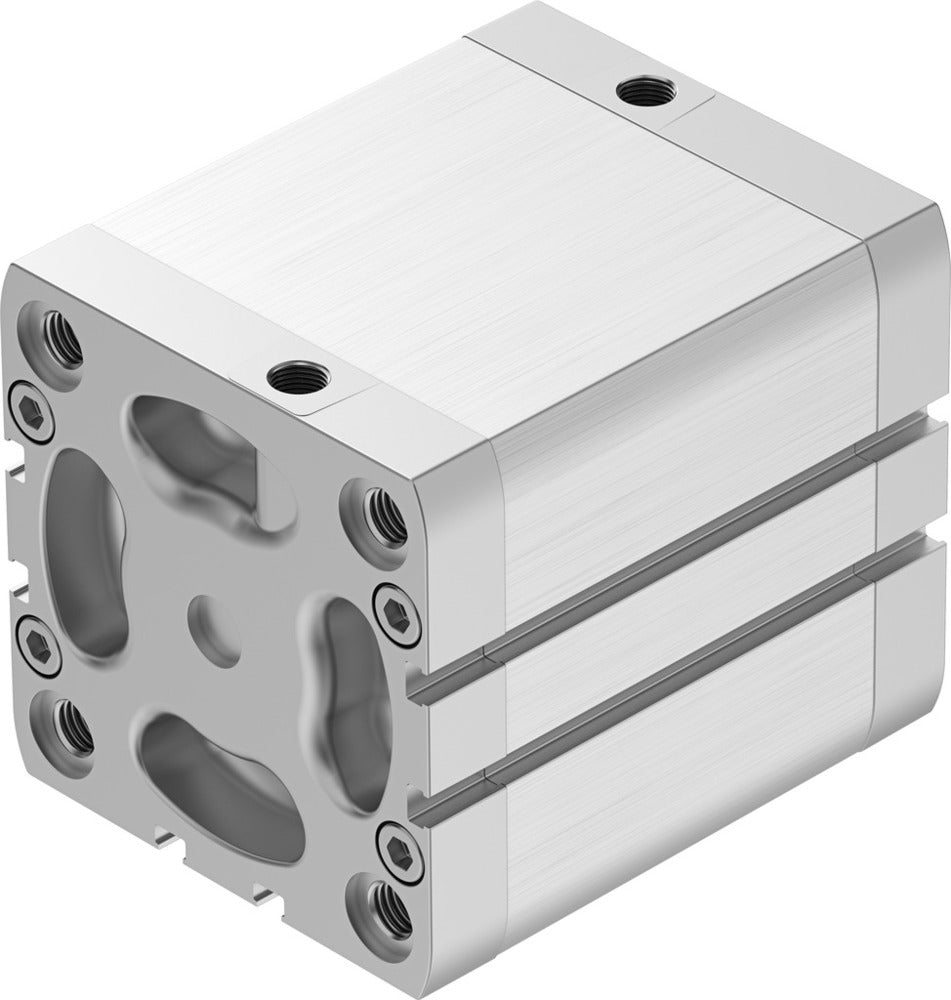 Festo Cilindro Compacto 80mm Diámetro 60mm Carrera ISO 21287 Doble Efecto - 572725