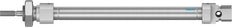 Cilindro Festo 8mm Diámetro 80mm Carrera ISO 6432 Doble Efecto - 19181