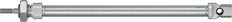 Cilindro Festo 12mm Diámetro 160mm CarreraISO 6432 Doble Efecto - 19196