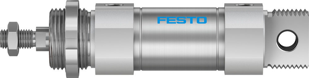 Festo Cilindro Redondo 40mm Diámetro 25mm Carrera Doble Efecto - 195990
