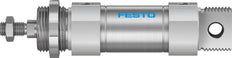 Festo Cilindro Redondo 40mm Diámetro 25mm Carrera Doble Efecto - 195990
