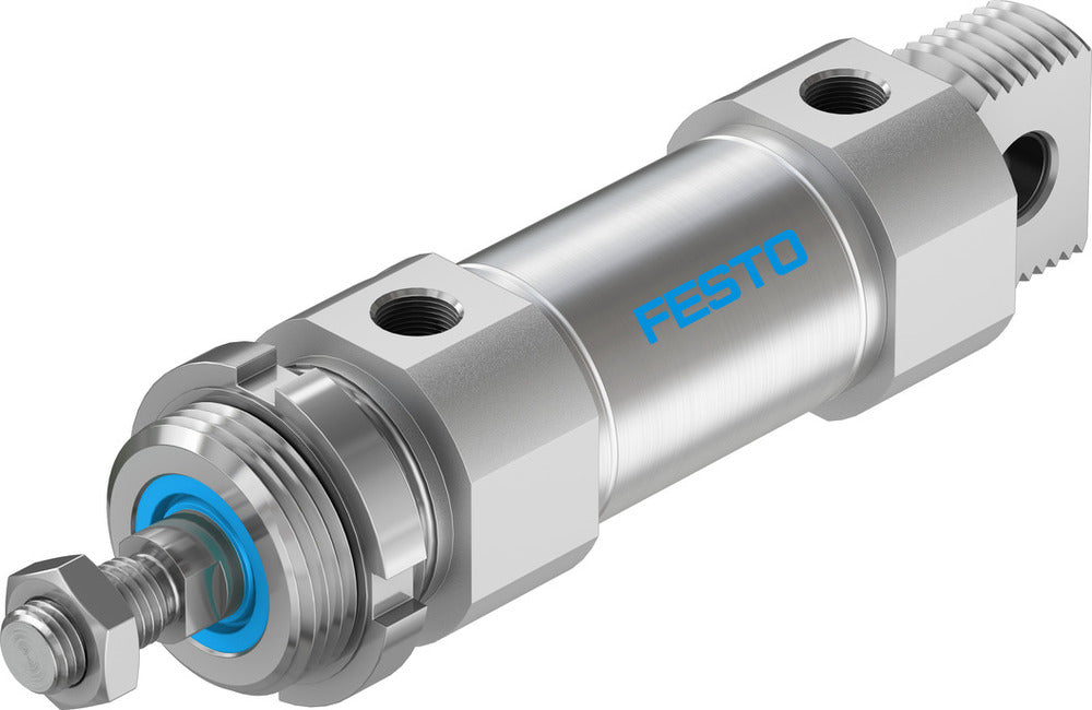 Festo Cilindro Redondo 40mm Diámetro 25mm Carrera Doble Efecto - 196030