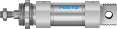 Festo Cilindro Redondo 40mm Diámetro 25mm Carrera Doble Efecto - 196030