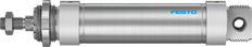 Festo Cilindro Redondo 50mm Diámetro 125mm Carrera Doble Efecto - 196005