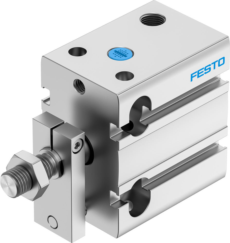 Festo Cilindro Compacto 32mm Diámetro 10mm Carrera Simple Efecto - 4828491