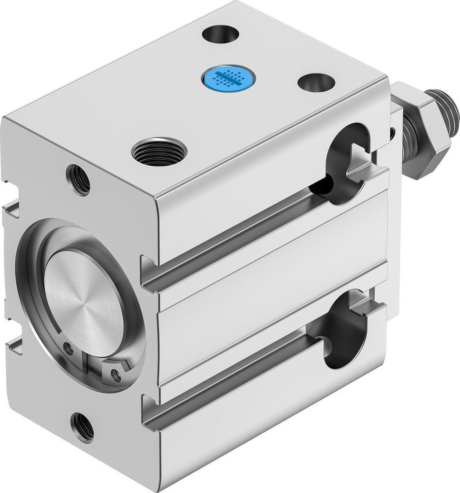 Festo Cilindro Compacto 32mm Diámetro 10mm Carrera Simple Efecto - 4828491