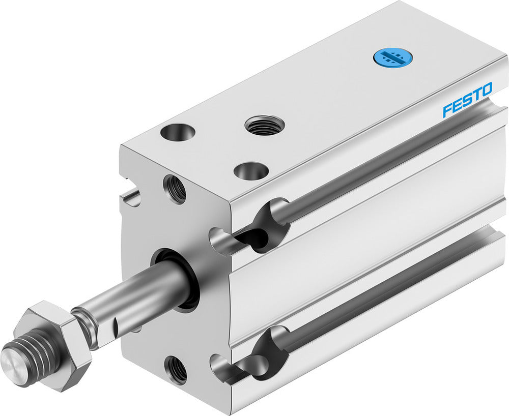 Festo Cilindro Compacto 16mm Diámetro 10mm Carrera Simple Efecto - 4833322